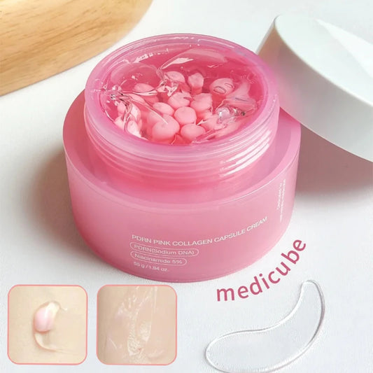 Collagen Capsule Cream with Niacinamide – Lightweight Moisturizer for Uneven Skin Tone, Korean Skincare