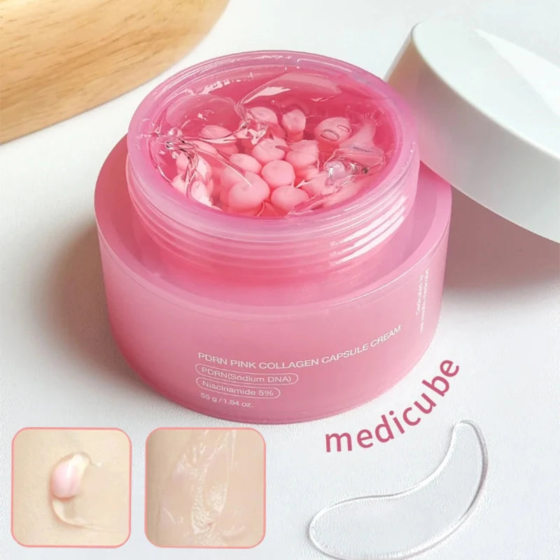 Collagen Capsule Cream with Niacinamide – Lightweight Moisturizer for Uneven Skin Tone, Korean Skincare