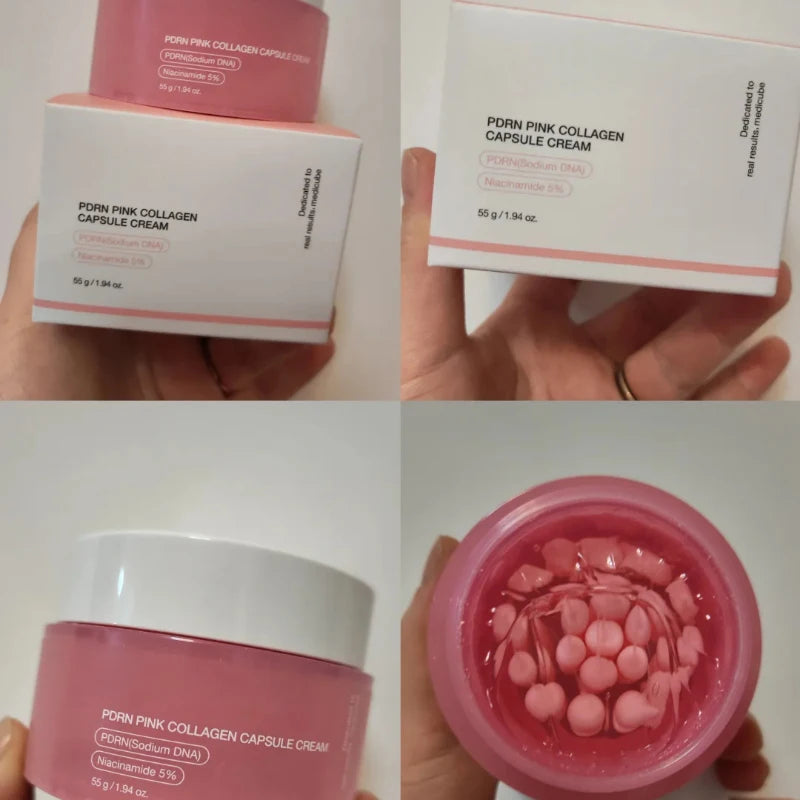 Collagen Capsule Cream with Niacinamide – Lightweight Moisturizer for Uneven Skin Tone, Korean Skincare