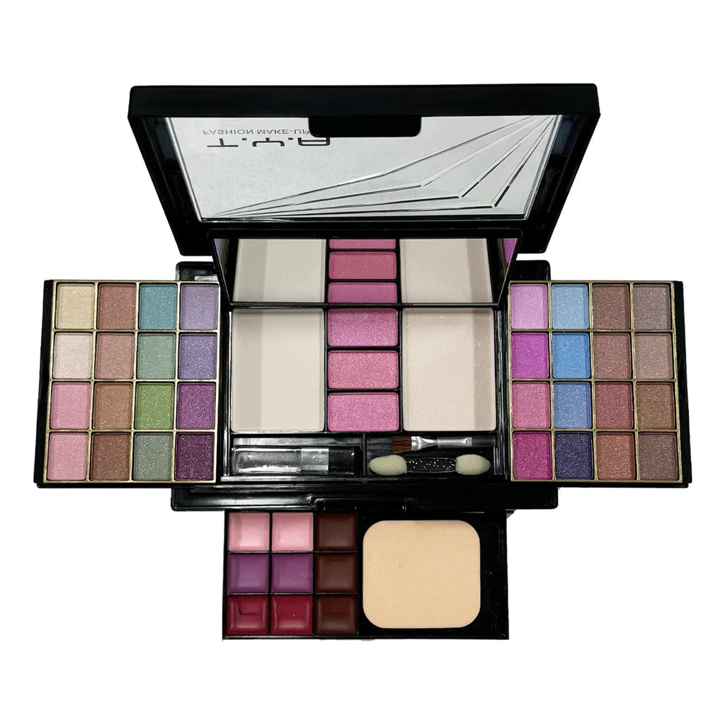 Makeup Kit Full Set for Women – All-in-One 46-Color Palette with Eyeshadow, Lipstick, Eyebrow & Brushes