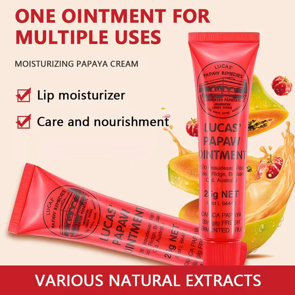 Lucas Papaw Ointment – Multifunctional Lip Balm & Natural Papaya Cream