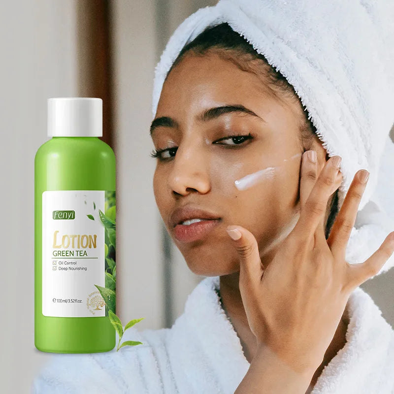 Facial Products Kit Sakura / Green Tea Face Cream Nourishing Skin Face Serum Smoothing Eye Cream Skincare Korean Cosmetic