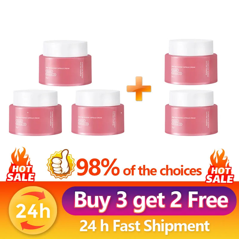 Collagen Capsule Cream with Niacinamide – Lightweight Moisturizer for Uneven Skin Tone, Korean Skincare